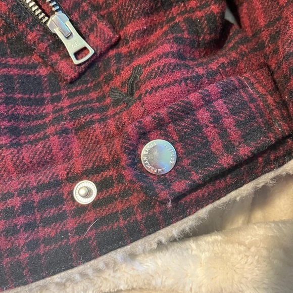 American Eagle Plaid Moto Jacket, Size L - Quilted Comfort, EUC - Picture 11 of 11
